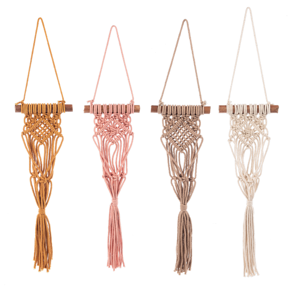 Ganz Macrame Colorful Plant Hangers