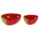 Ganz Nested Strawberry Bowl 2-Piece Set