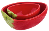 Ganz Nested Strawberry Bowl 2-Piece Set
