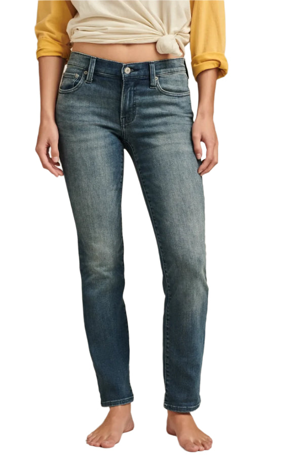 Lucky Brand Womens Mid Rise Sweet Straight Jeans