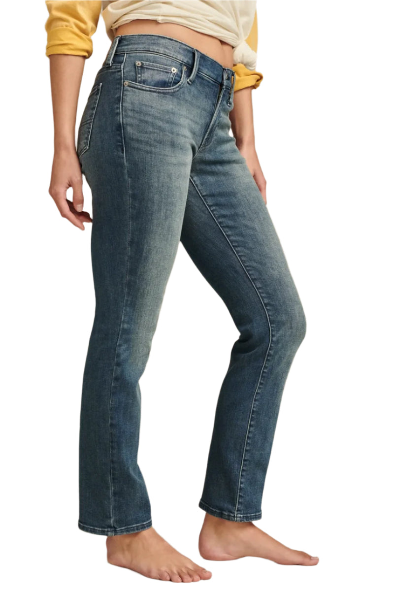 Lucky Brand Womens Mid Rise Sweet Straight Jeans