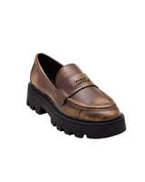 Marc Jacobs Womens The Distressed Leather Frankie Loafers