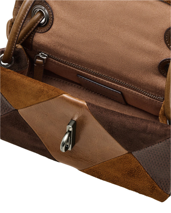 Marc Jacobs The Suede Patchwork Mini Dual Shoulder Handbag