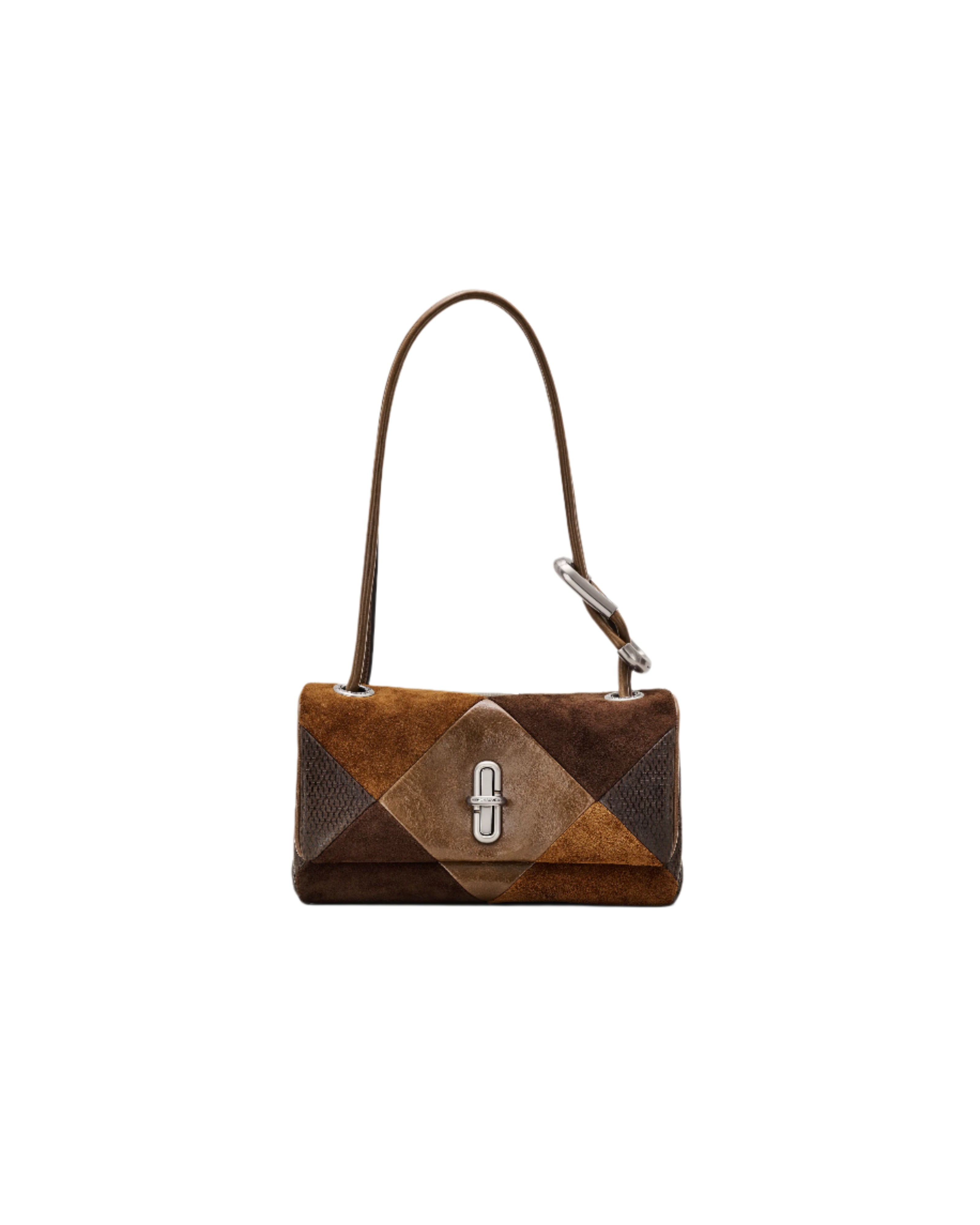 Marc Jacobs The Suede Patchwork Mini Dual Shoulder Handbag