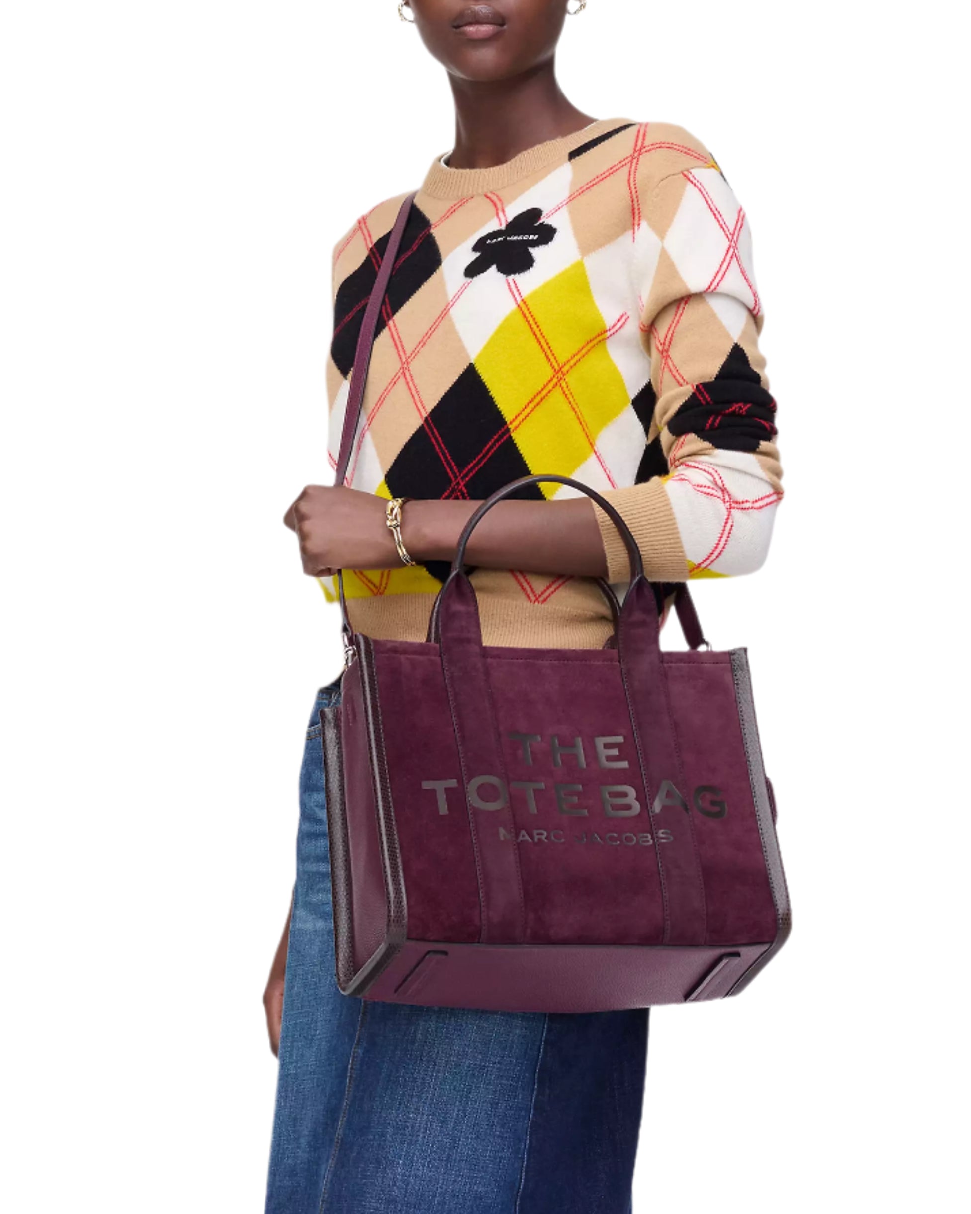 Marc Jacobs The Suede Medium Tote Handbag