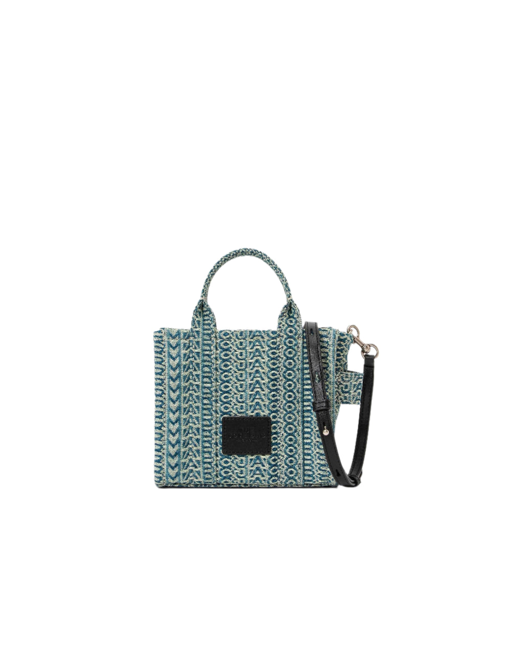 【関税込み】Marc Jacobs ブルー The Washed Monogram ジーンズ Marc Jacobs The Washed Monogram Denim Crossbody Tote Handbag