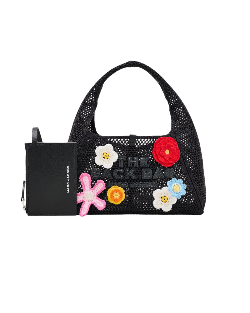 【Anyone more】Densi Pocket Stitch Square Shoulder Bag Marc Jacobs The Mini Daisy Crochet Sack Shoulder Handbag
