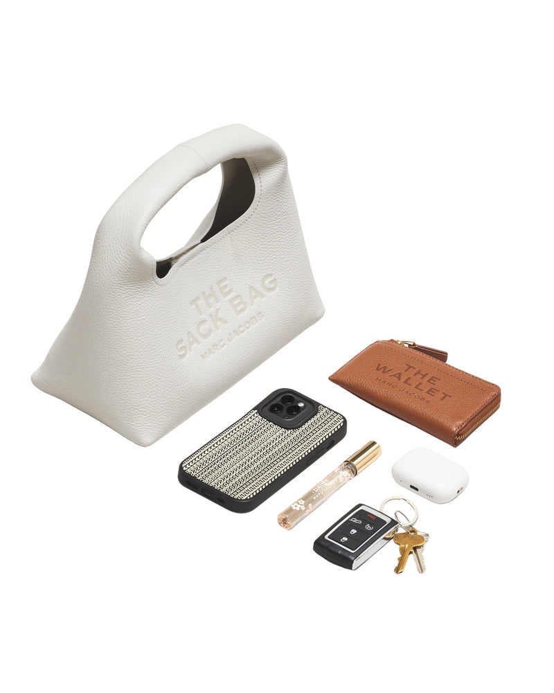 Marc Jacobs The Gem Denim Mini Sack Shoulder Handbag