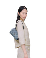 Marc Jacobs The Quilted Denim Mini Dual Shoulder Handbag