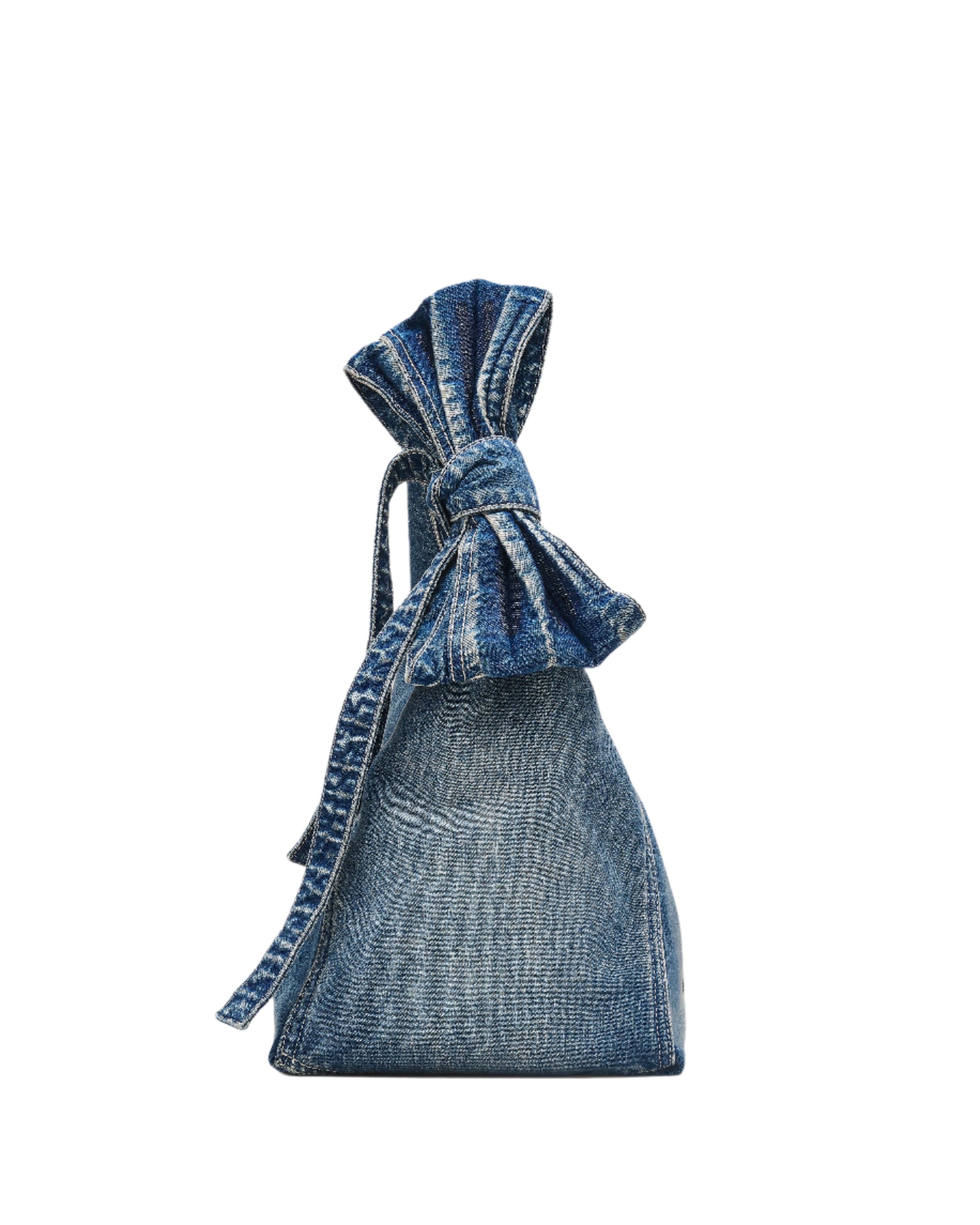 Marc Jacobs The Denim Bow Sack Shoulder Handbag