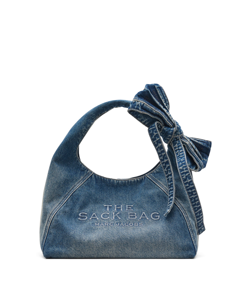 Marc Jacobs The Denim Bow Sack Shoulder Handbag