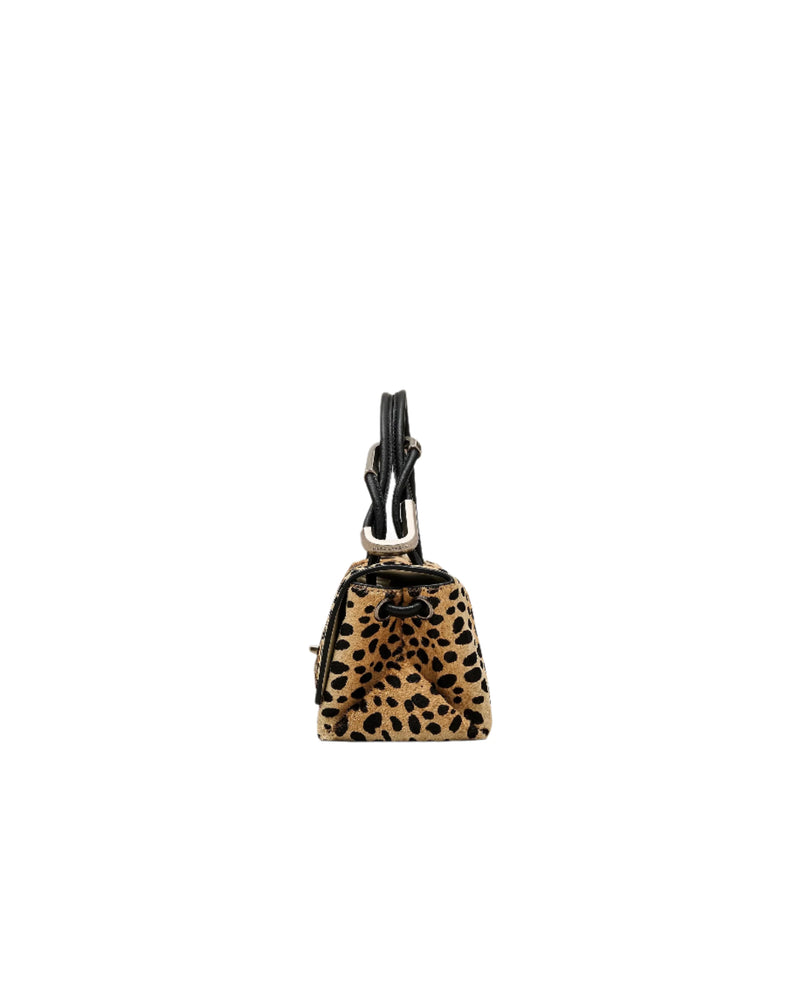 Marc Jacobs The Cheetah Haircalf Mini Dual Shoulder Handbag