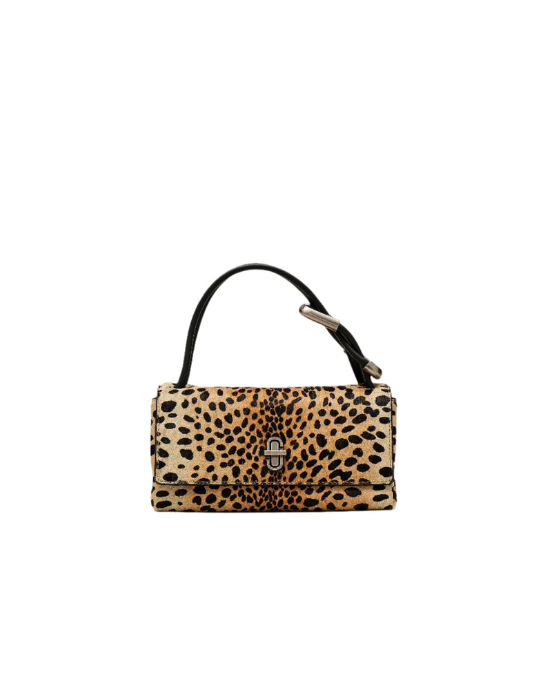 Marc Jacobs The Cheetah Haircalf Mini Dual Shoulder Handbag