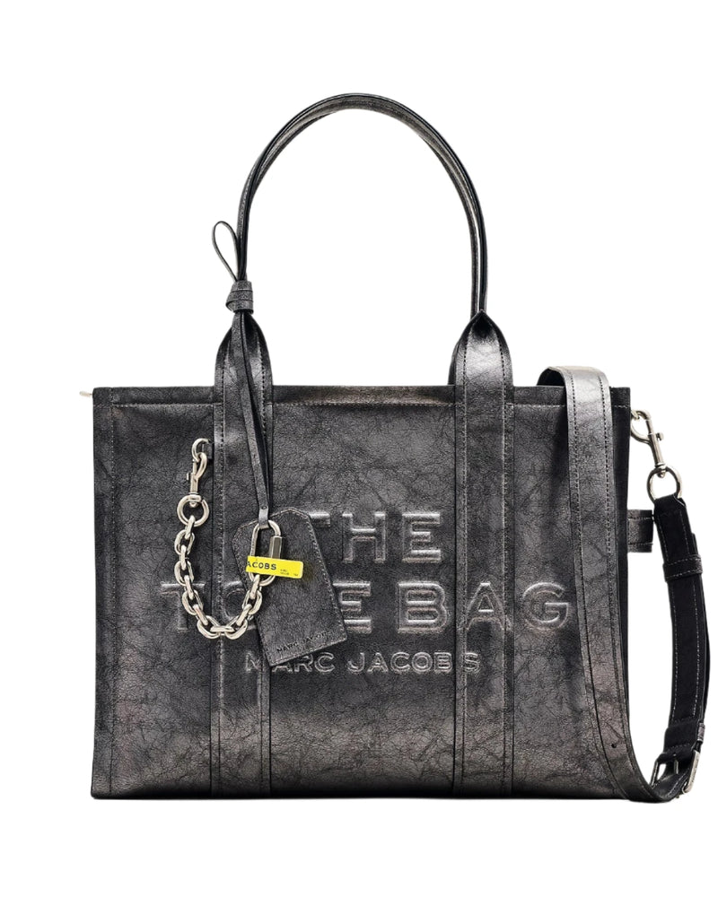 Marc Jacobs The Metallic Distressed Large Tote Handbag – ShopCGX Marc Jacobs The Metallic Distressed Large Tote Handbag – ShopCGX