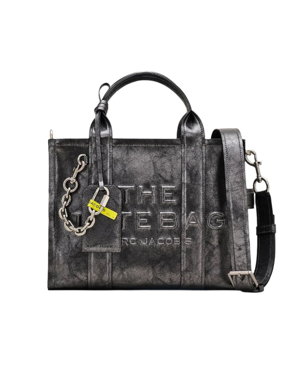 Marc Jacobs The Metallic Distressed Medium Tote Handbag