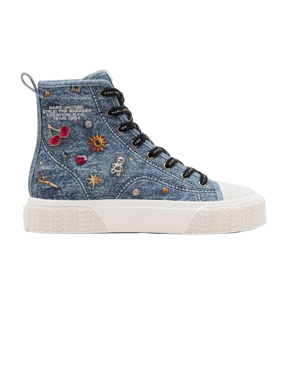 Marc Jacobs Womens The Trinket Charm High Top Sneakers