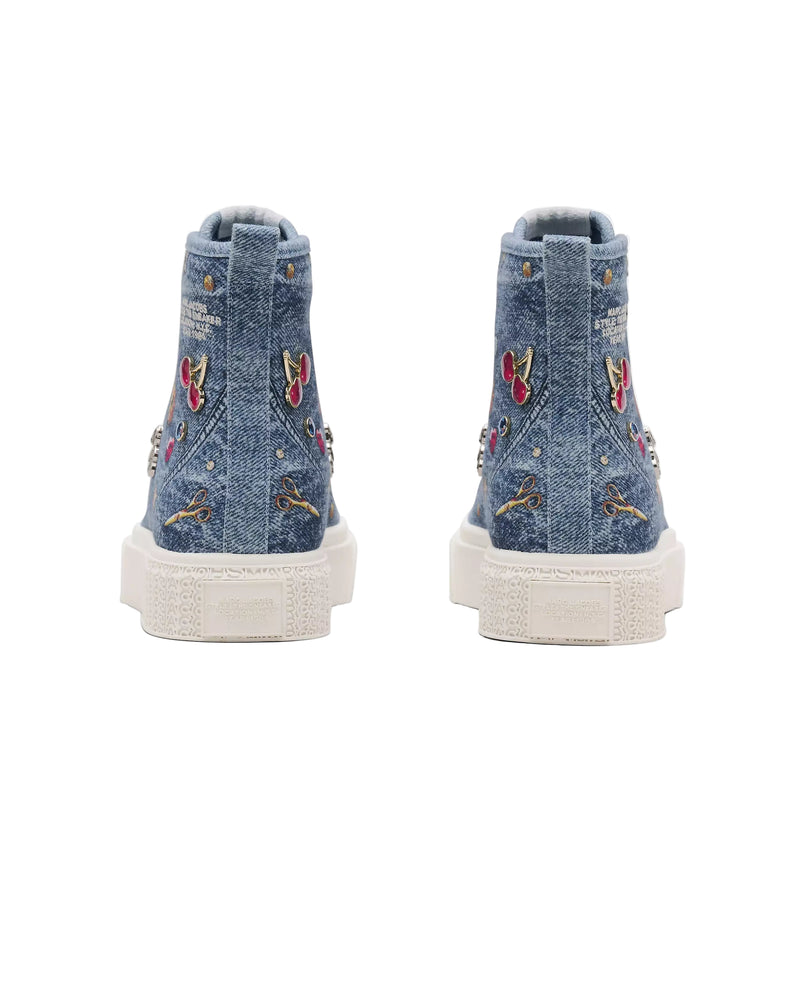 Marc Jacobs Womens The Trinket Charm High Top Sneakers