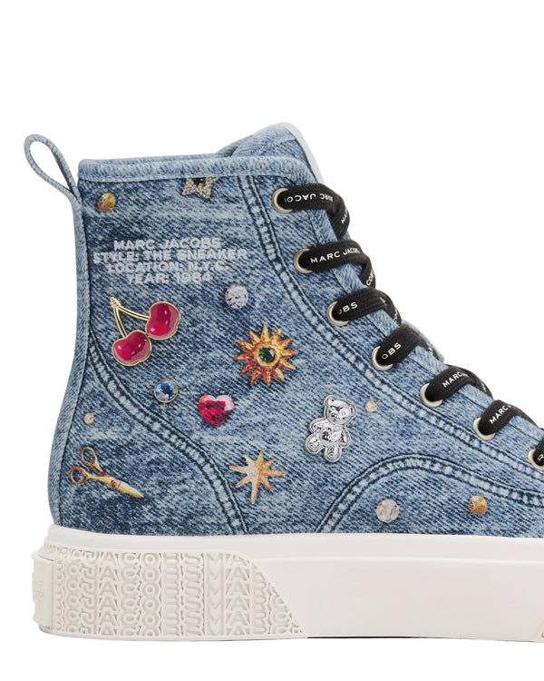 Marc Jacobs Womens The Trinket Charm High Top Sneakers
