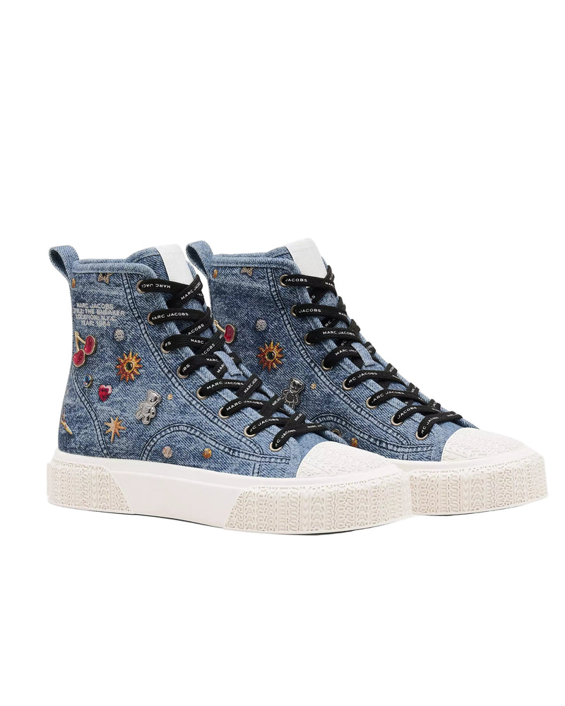 Marc Jacobs Womens The Trinket Charm High Top Sneakers