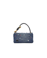 Marc Jacobs The Trinket Charm Denim Mini Dual Shoulder Handbag