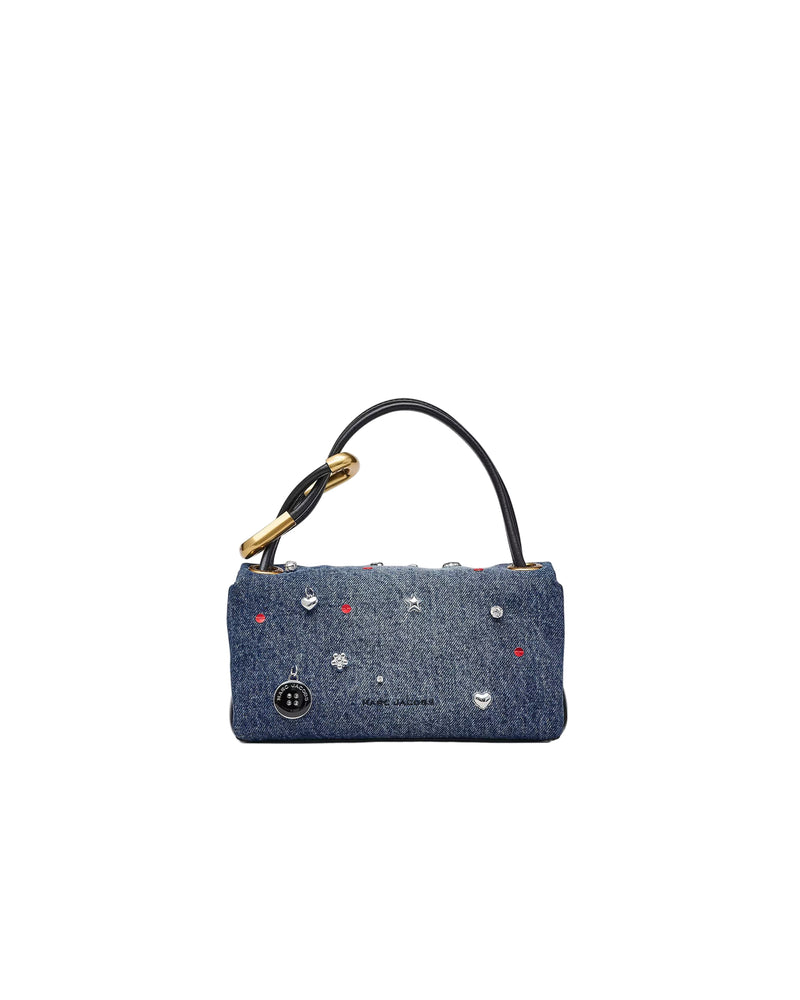 Marc Jacobs The Trinket Charm Denim Mini Dual Shoulder Handbag