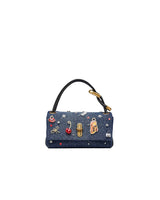 Marc Jacobs The Trinket Charm Denim Mini Dual Shoulder Handbag