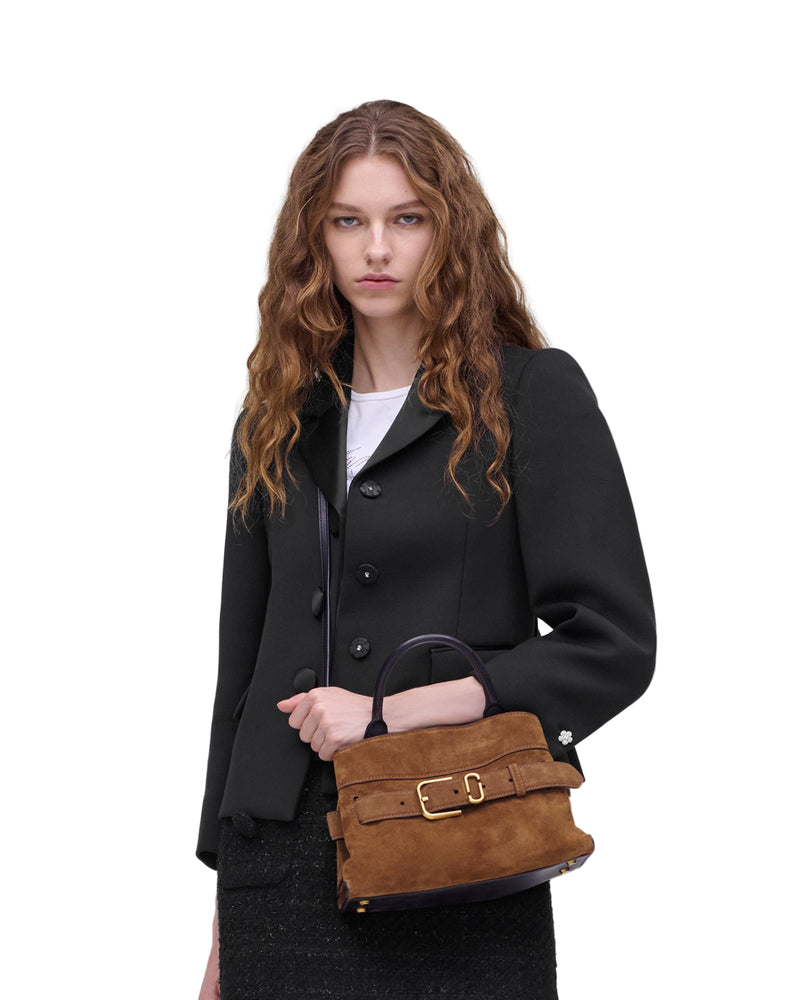 Marc Jacobs The Suede Dakota Small Satchel Handbag