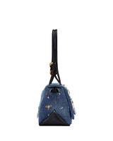 Marc Jacobs The Trinket Charm Denim Large Dual Shoulder Handbag
