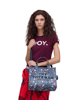 Marc Jacobs The Trompe L'Oeil Trinket Canvas Medium Tote Handbag