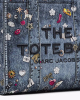 Marc Jacobs The Trompe L'Oeil Trinket Canvas Medium Tote Handbag