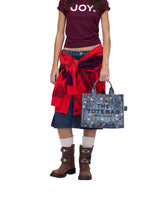 Marc Jacobs The Trompe L'Oeil Trinket Canvas Medium Tote Handbag