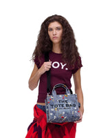 Marc Jacobs The Trompe L'Oeil Trinket Canvas Small Tote Handbag