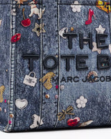 Marc Jacobs The Trompe L'Oeil Trinket Canvas Small Tote Handbag