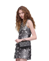 Marc Jacobs The Mini Icon Stud Glam Mirror Mini Crossbody Handbag
