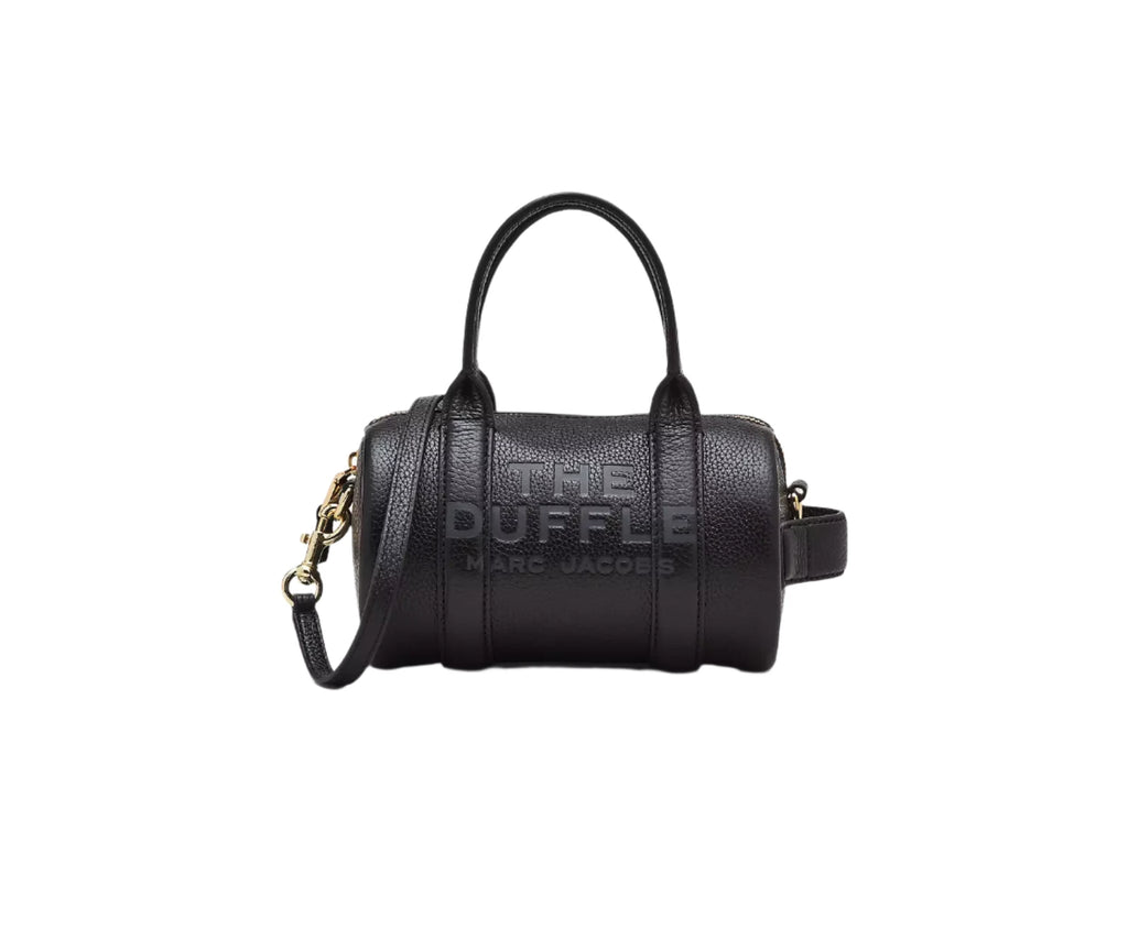 定番★Marc Jacobs The Leather Mini Duffle Bag 2S4HCR032H02 MARC JACOBS The Leather Mini Duffle Bag Black 2S4HCR032H02
