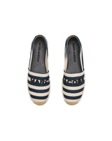 Marc Jacobs Womens The Stripe Canvas Espadrille Shoes