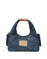 Marc Jacobs The Denim Suede Cargo Sack Handbag