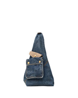Marc Jacobs The Denim Suede Cargo Sack Handbag
