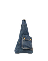 Marc Jacobs The Denim Suede Cargo Sack Handbag