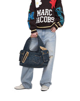Marc Jacobs The Denim Suede Cargo Sack Handbag