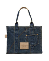 Marc Jacobs The Denim Suede Large Cargo Tote Handbag