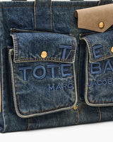 Marc Jacobs The Denim Suede Large Cargo Tote Handbag