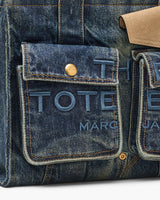 Marc Jacobs The Denim Suede Medium Cargo Tote Handbag
