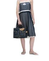 Marc Jacobs The Denim Suede Medium Cargo Tote Handbag