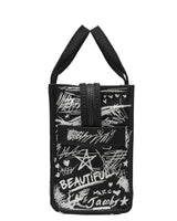 Marc Jacobs The Punk Scribble Canvas Small Tote Handbg