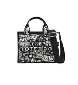 Marc Jacobs The Punk Scribble Canvas Small Tote Handbg