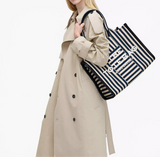 Marc Jacobs The Stripe Canvas Large Tote Handbag