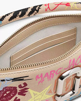 Marc Jacobs The Punk Scribble Snapshot Convertible Shoulder Handbag