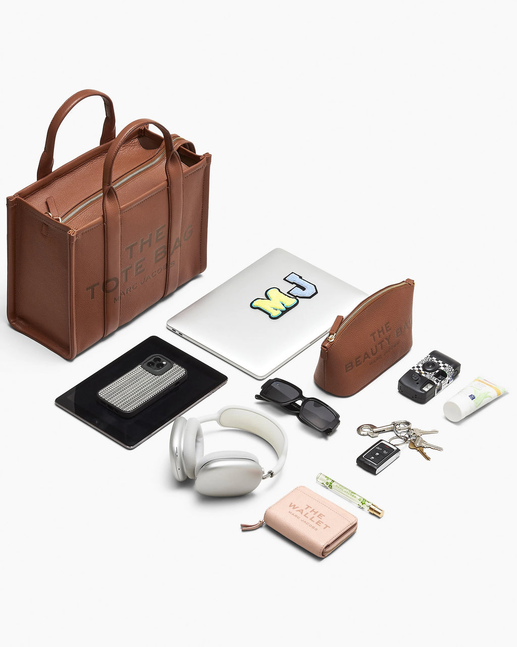 Marc Jacobs The Leather Medium Tote Handbag – ShopCGX