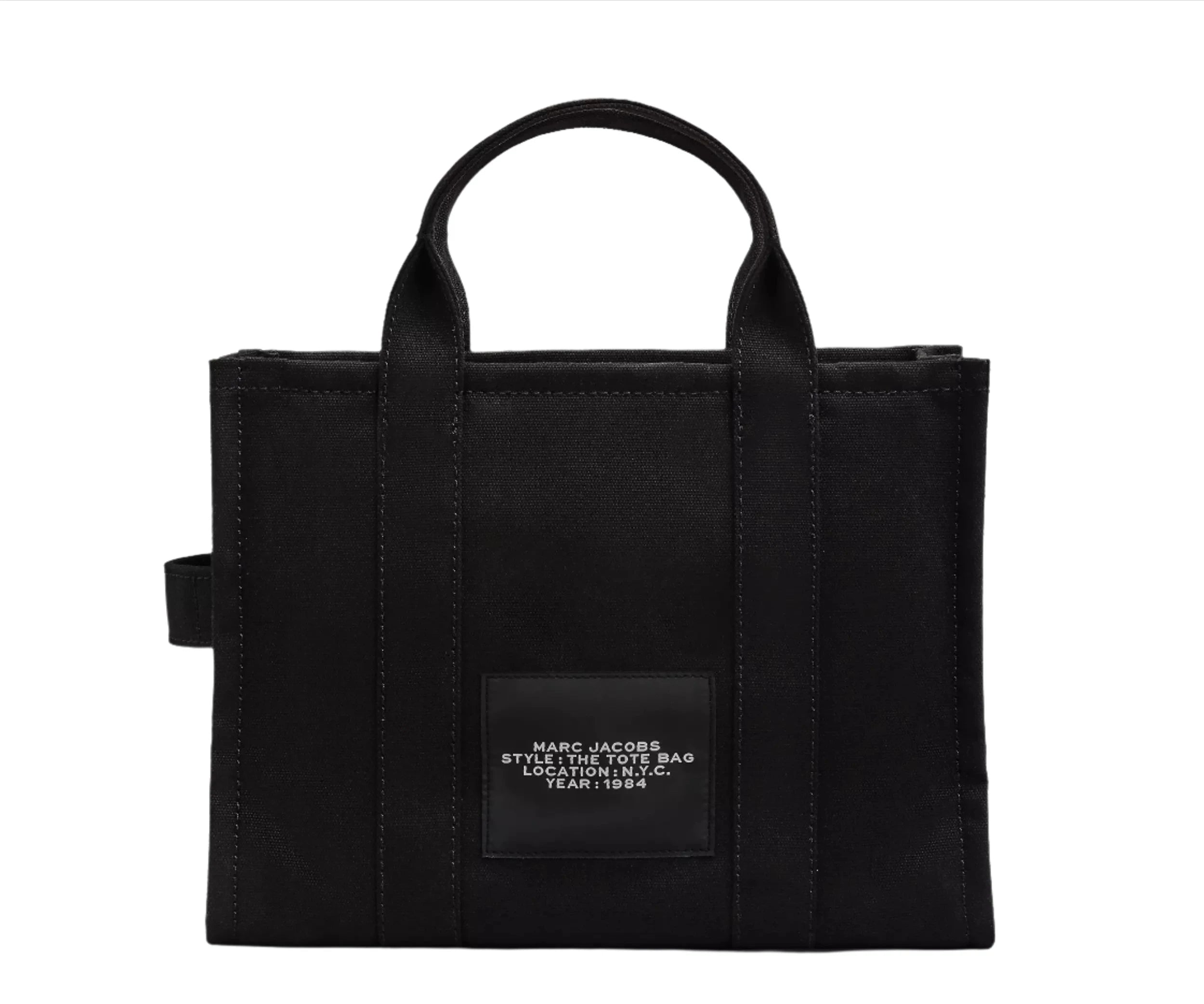 トートバッグ MARC JACOBS BLACK LEATHER THE MEDIUM TOTE BAG Marc Jacobs The Canvas Medium Tote Handbag – ShopCGX